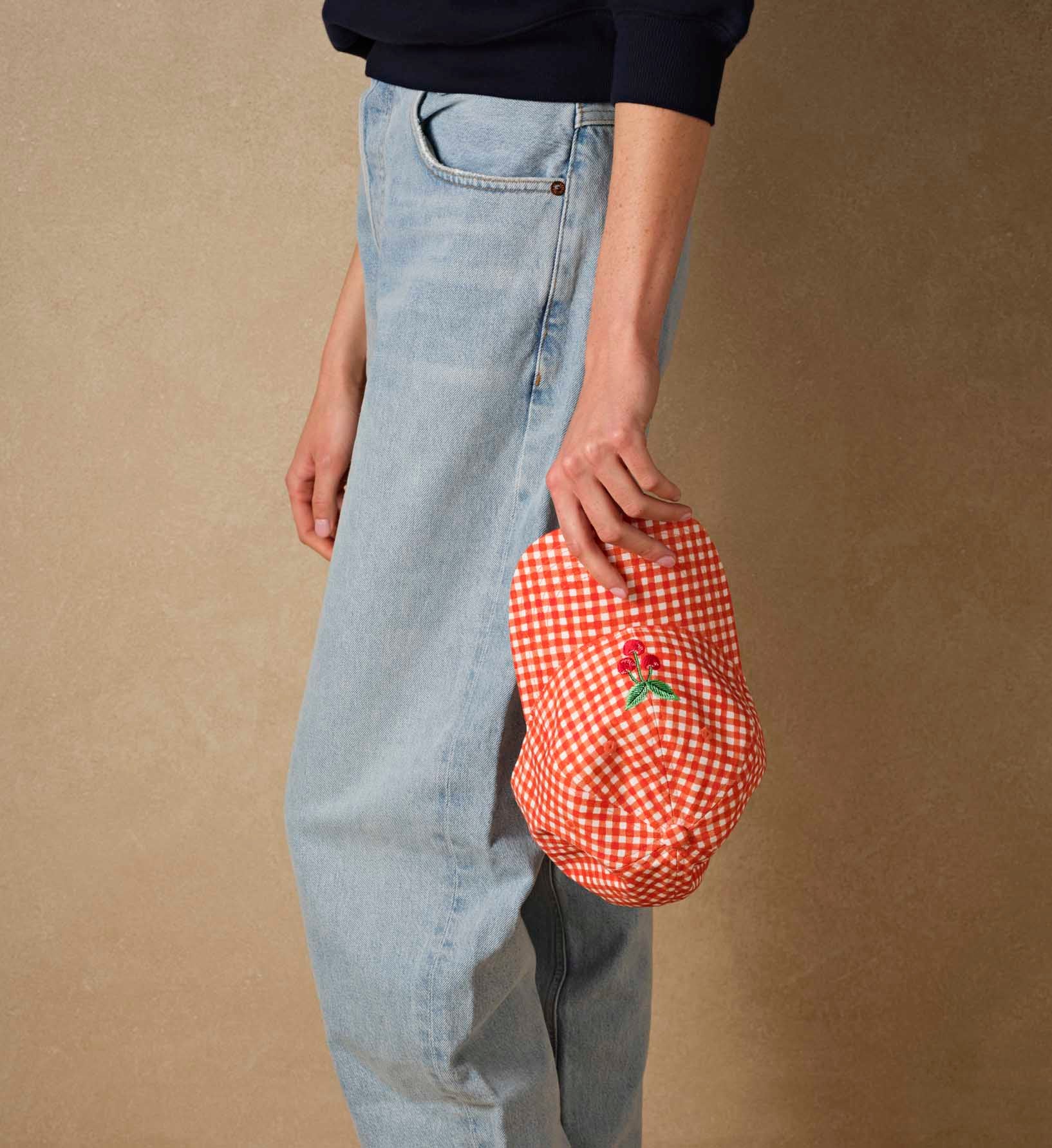 Baseball Cap - Gingham Cherries - Image 4