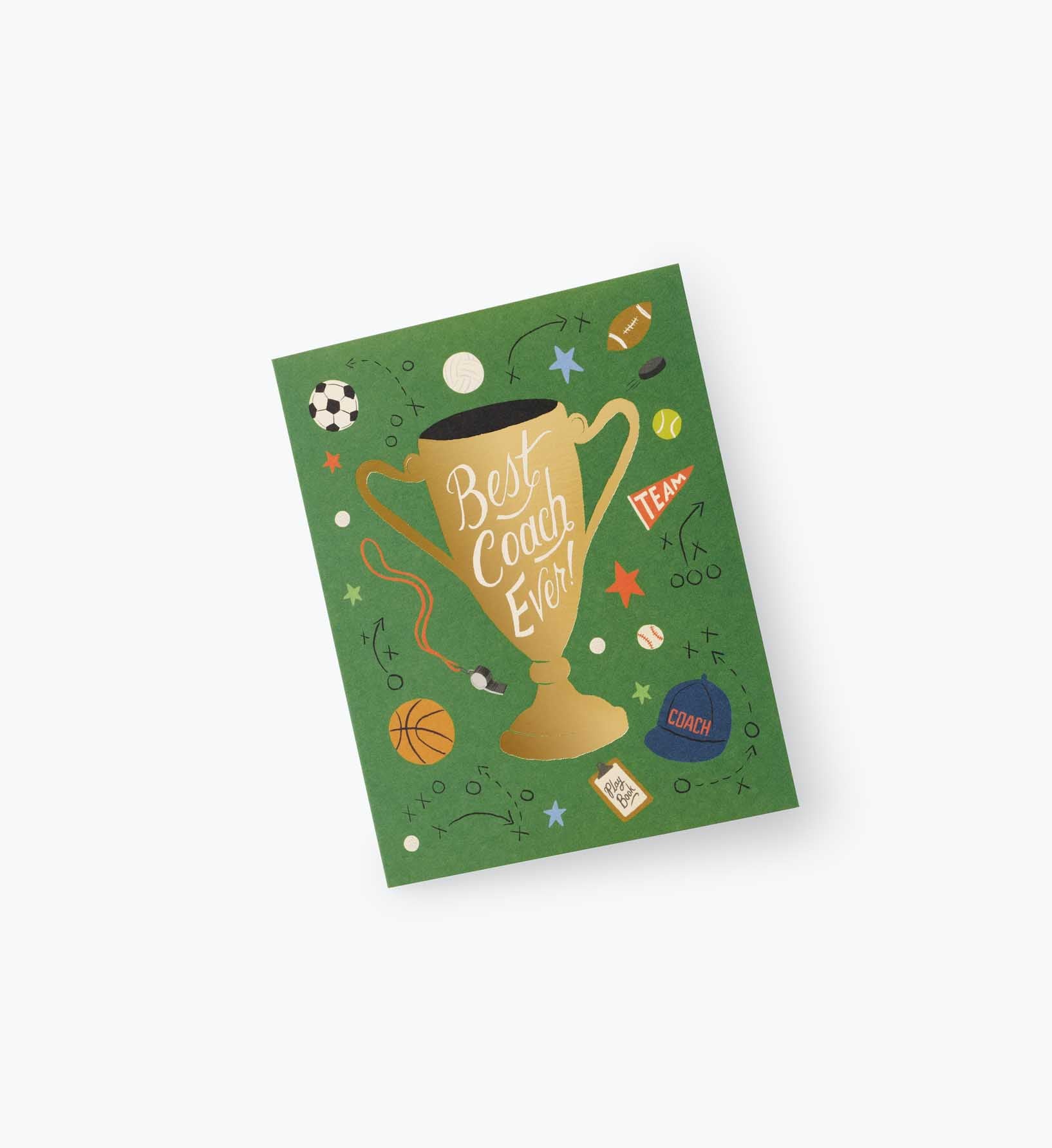 Best Coach Ever Love & Friendship Card - Single Card - Image 2