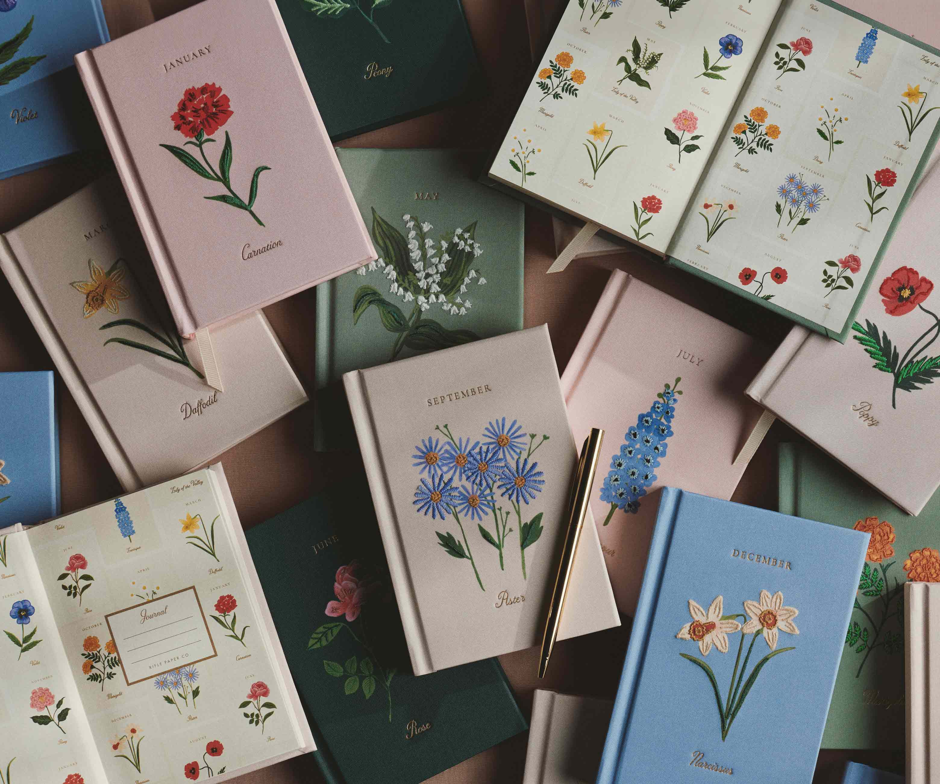 Birth Month Mini Embroidered Journal - July - Image 6