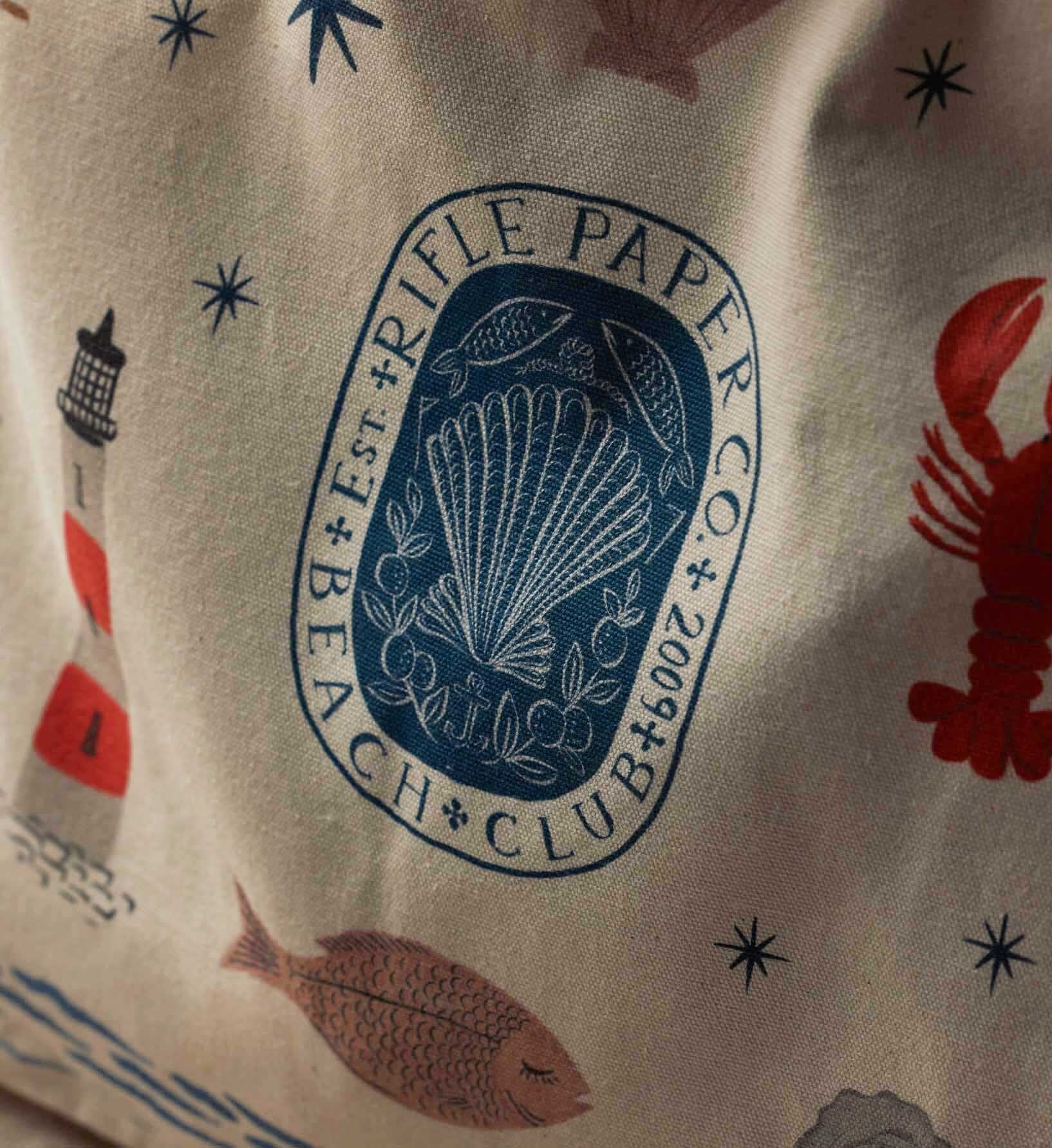 East West Canvas Tote Bag - Seaside - Image 4