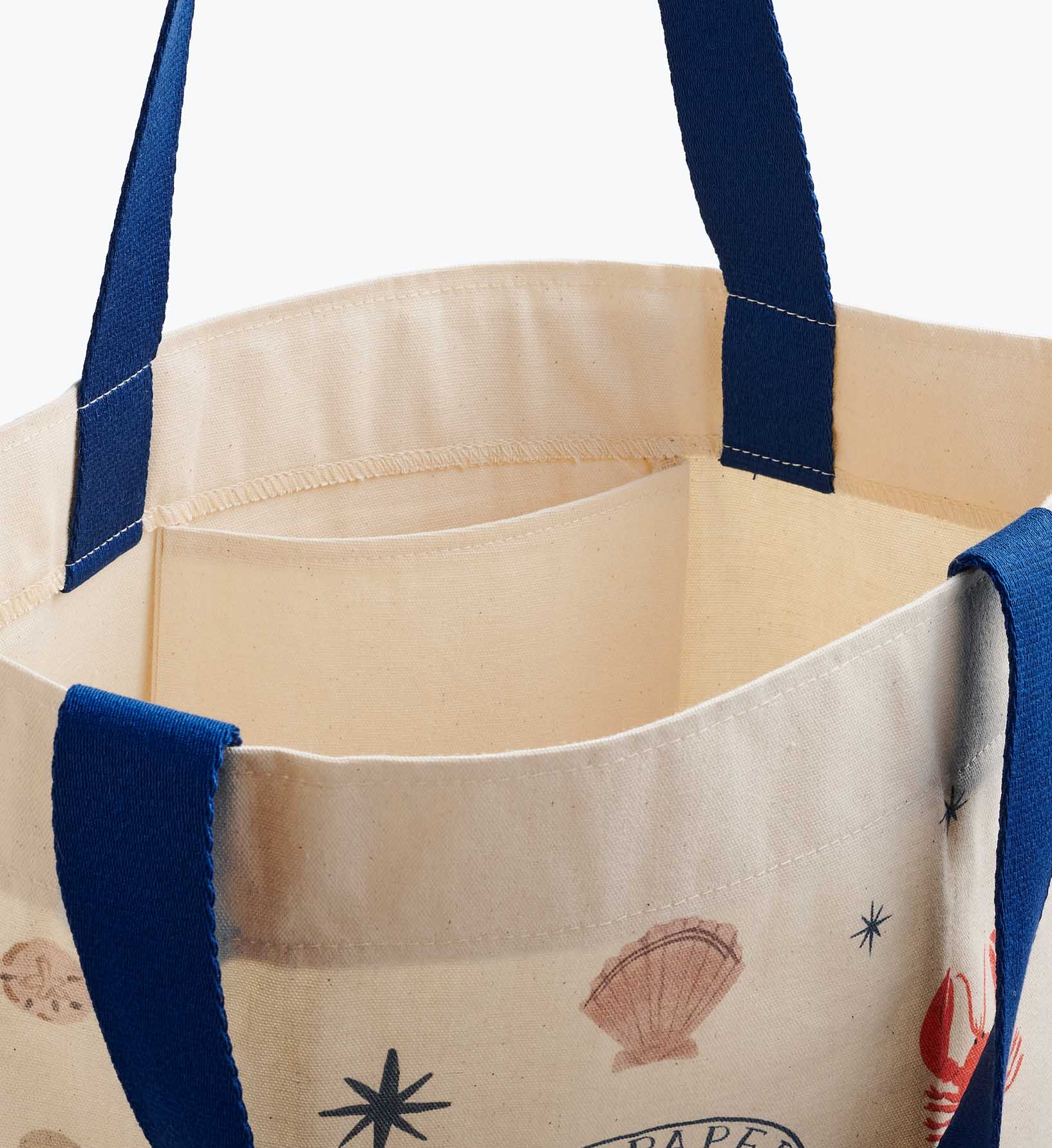 East West Canvas Tote Bag - Seaside - Image 5
