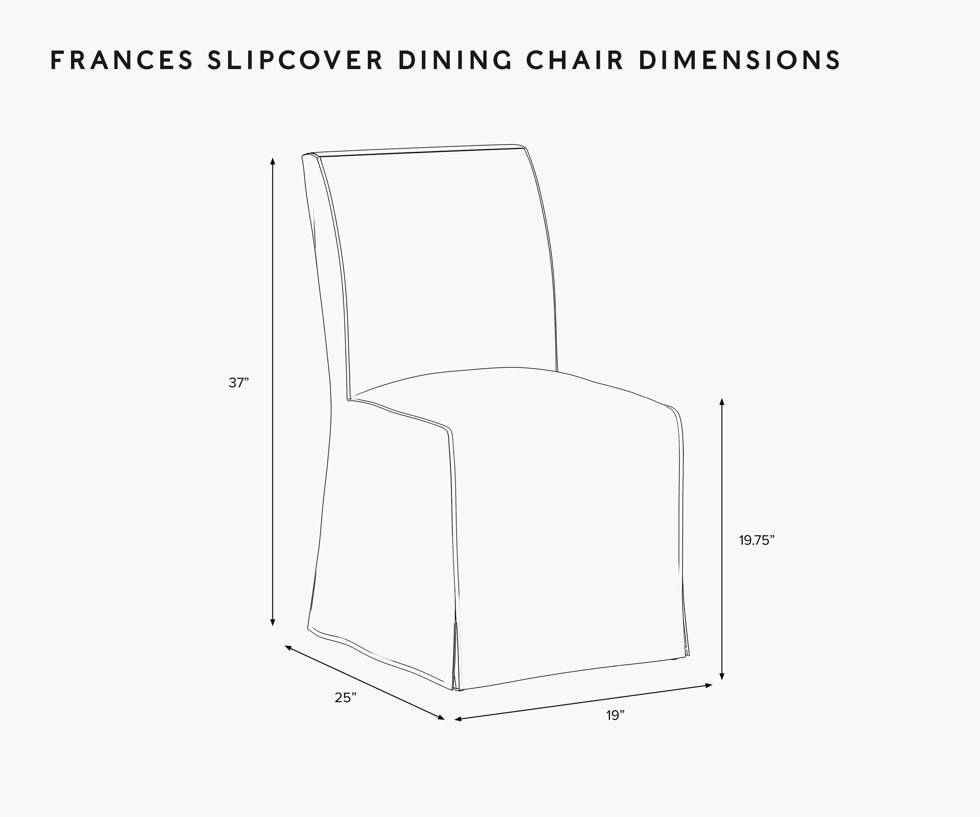 Frances Slipcover Dining Chair - Garden Party Blue - Image 6