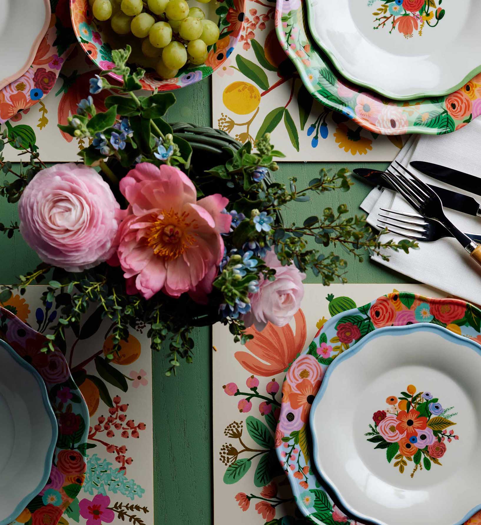 Melamine Assorted Dessert Plates - Garden Party - Image 3