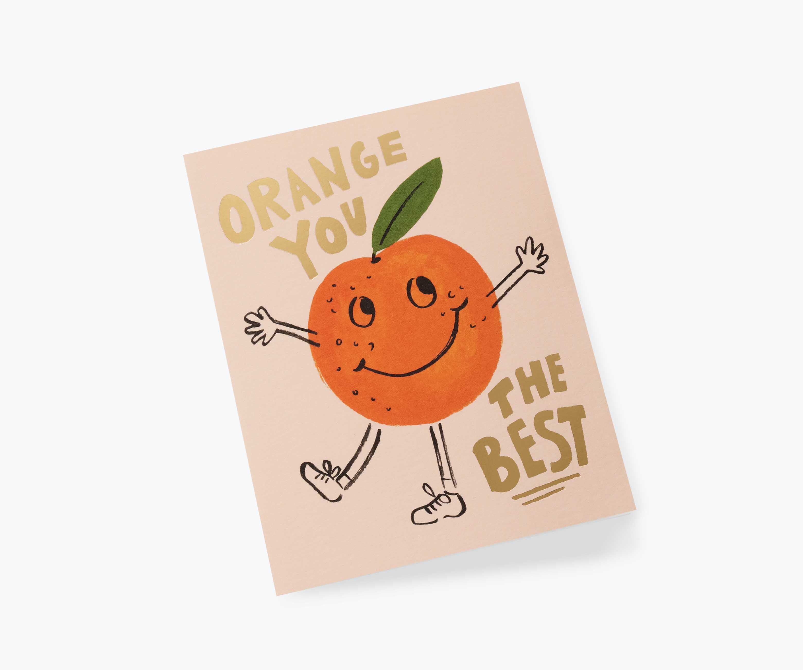 Orange You The Best Love & Friendship Card - Single Card - Image 2