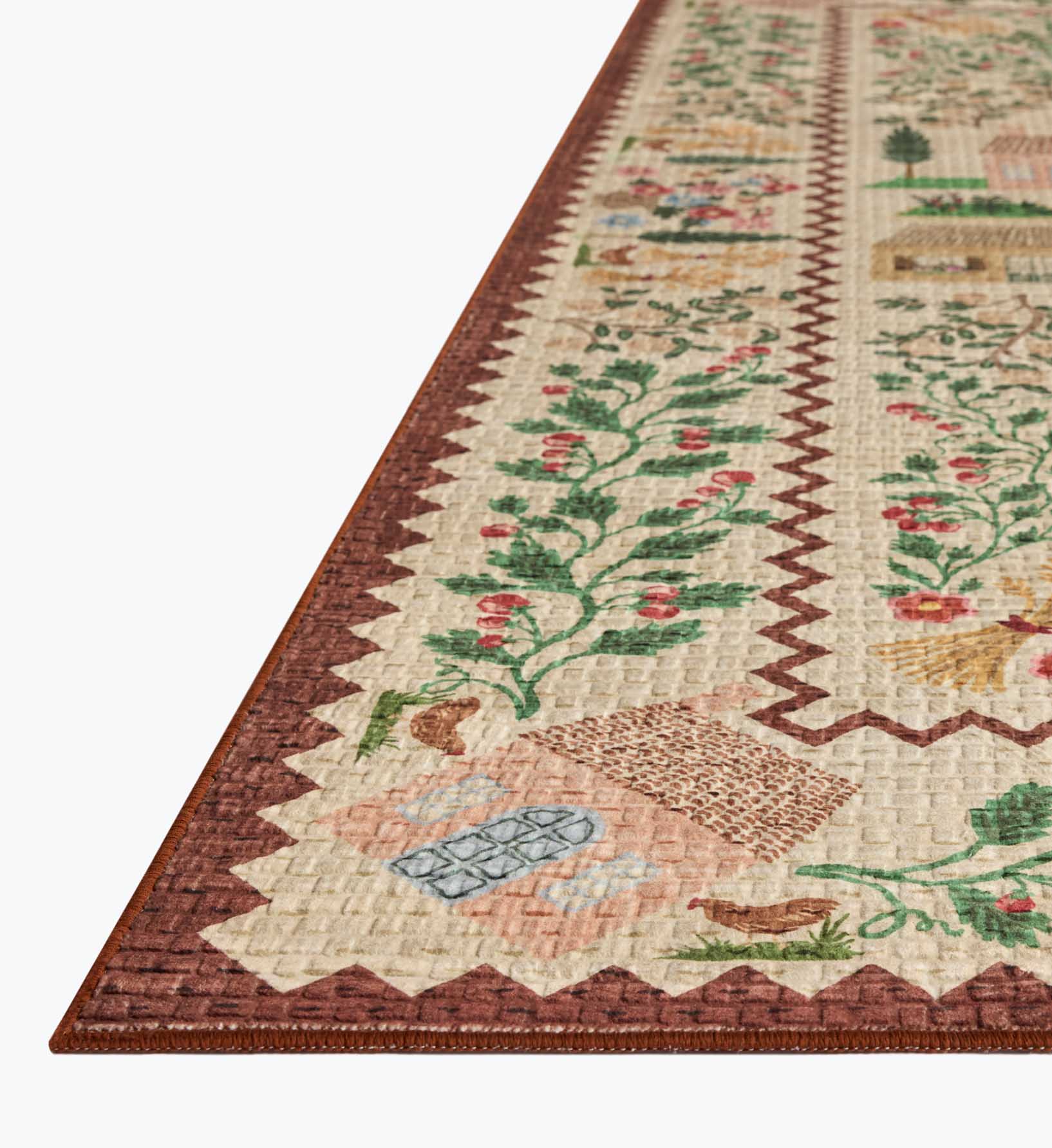 Orchard Country Farm Washable Rug - Ivory - Image 7
