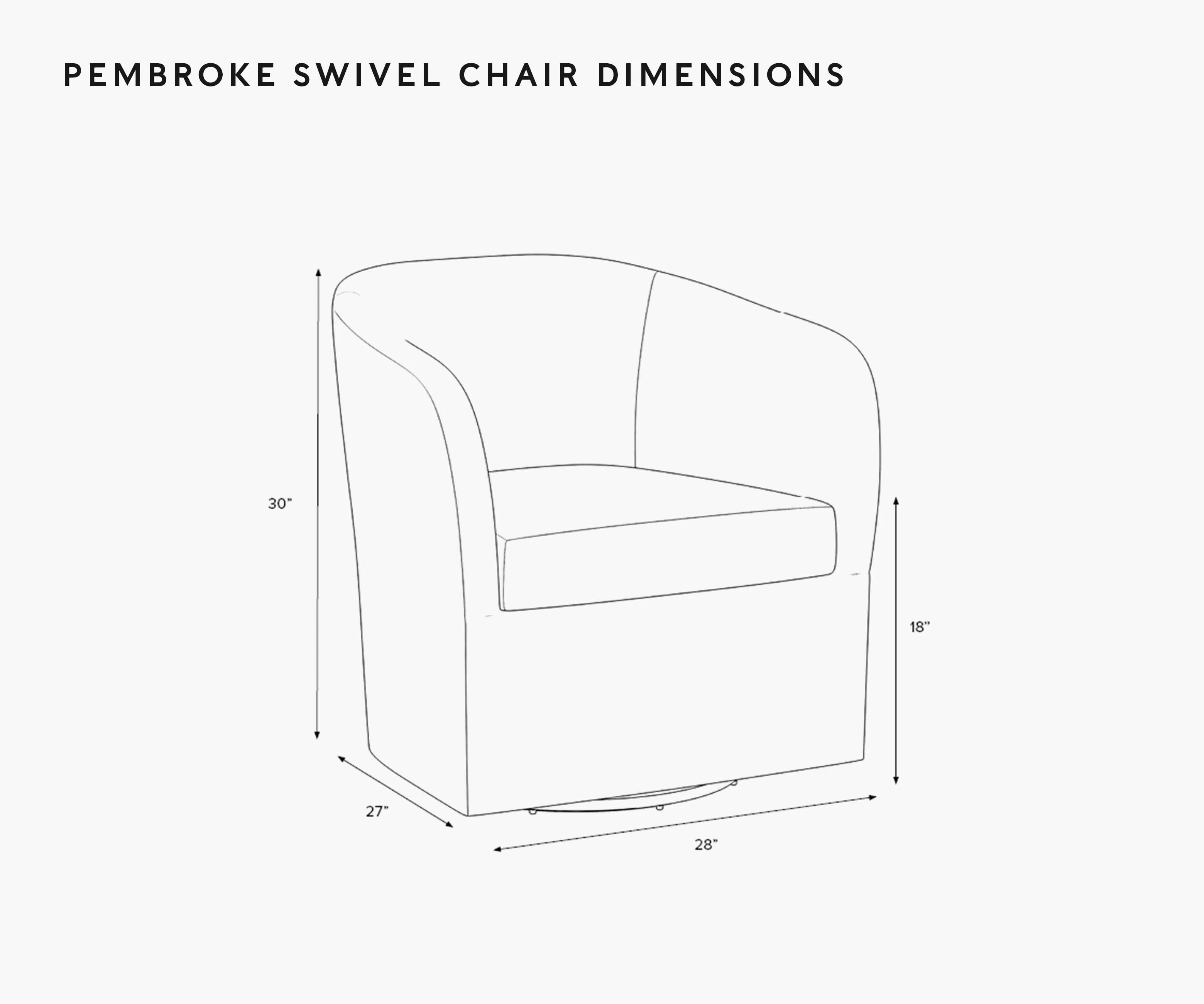 Pembroke Swivel Chair - Strawberry Fields - Image 6