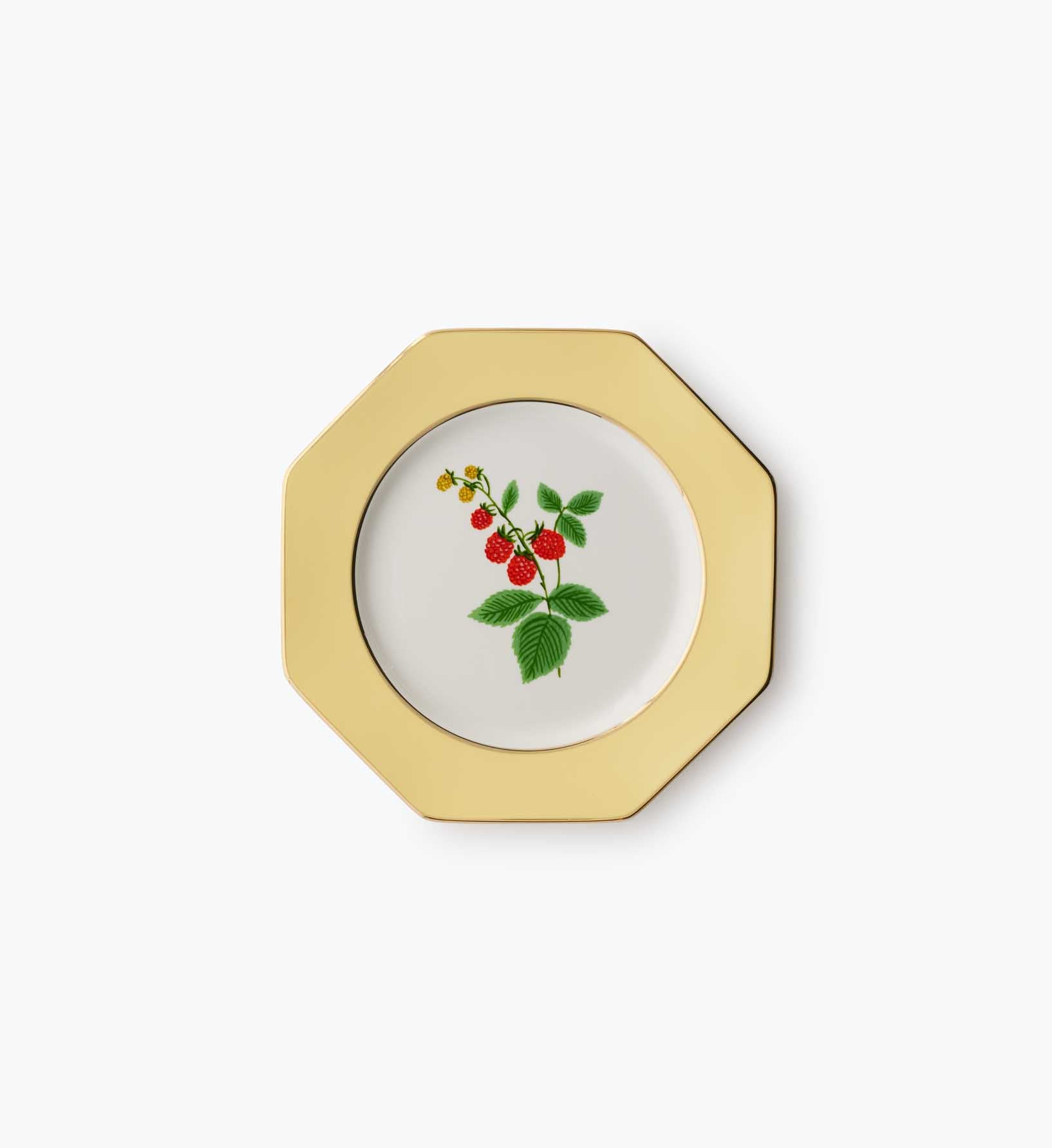 Porcelain Dessert Plate Set - Roses - Image 10
