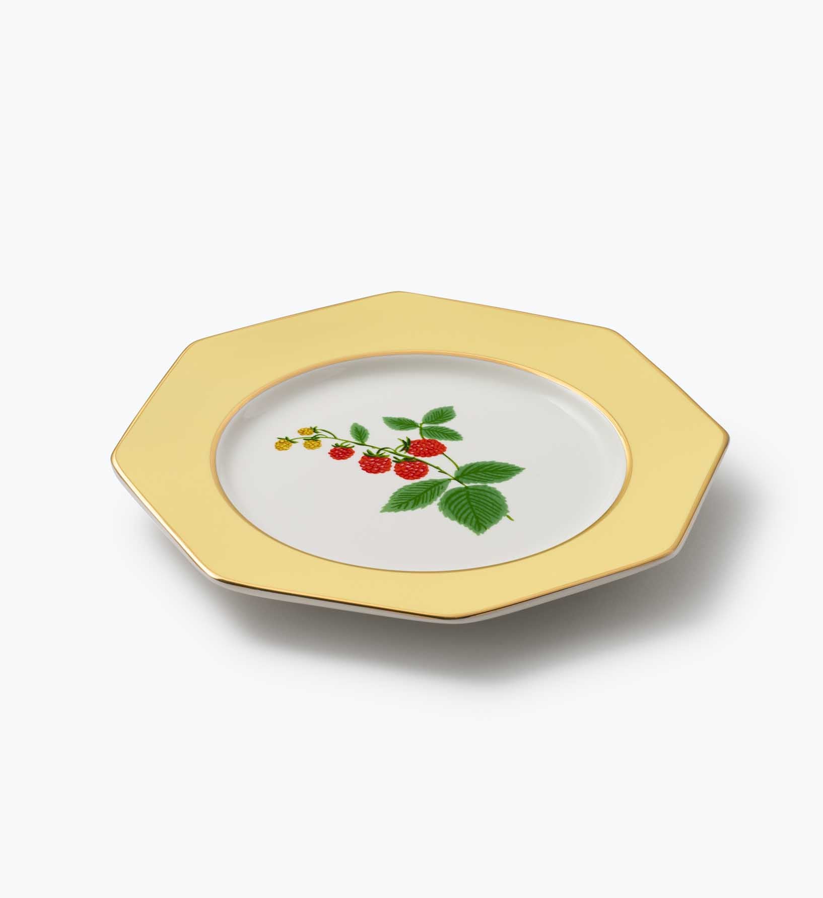 Porcelain Dessert Plate Set - Roses - Image 13