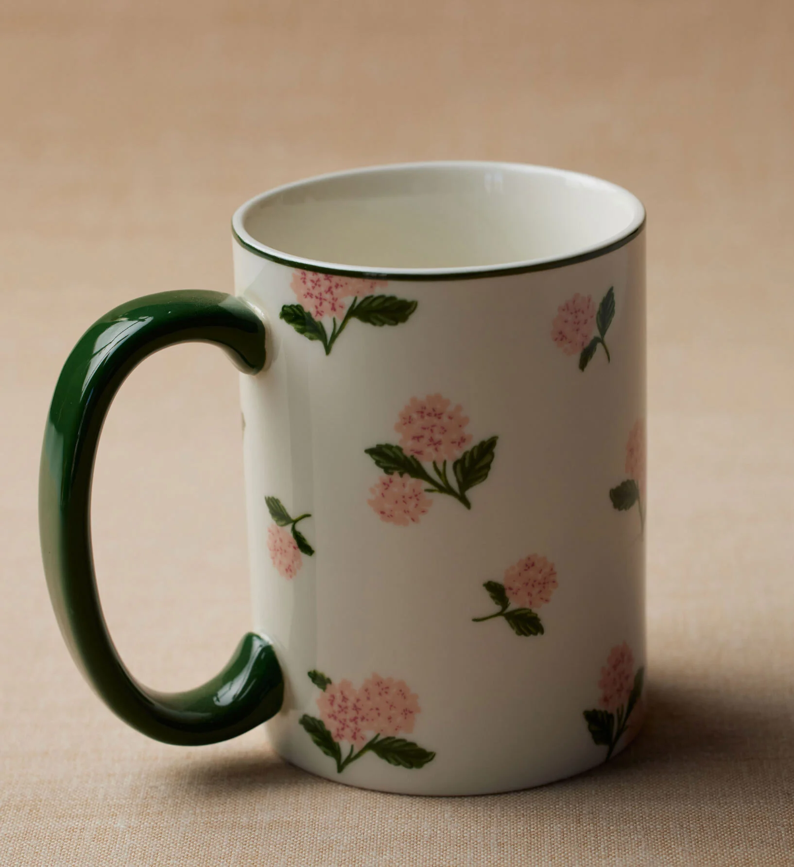 Porcelain Mug - Pink Hydrangea - Image 2