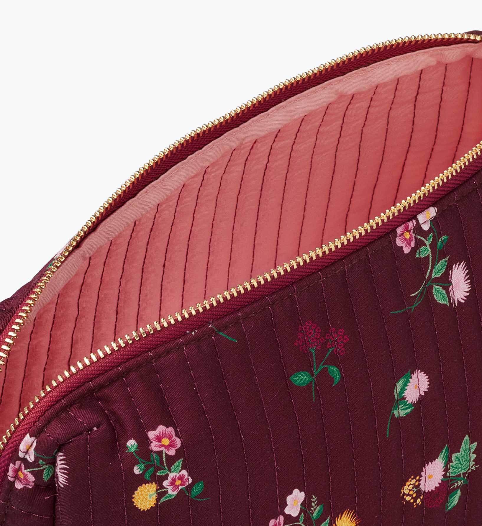 Quilted Large Cosmetic Pouch - Ditsy Dahlia - Image 2