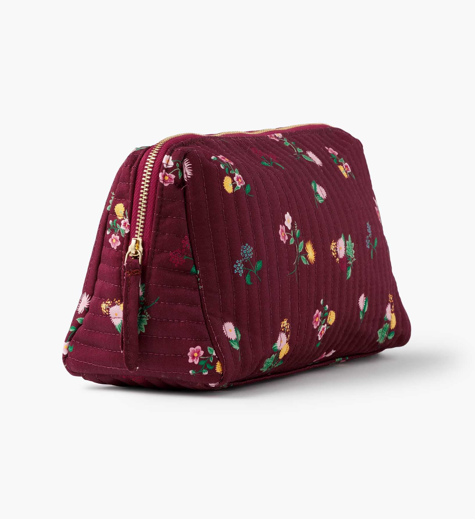 Quilted Large Cosmetic Pouch - Ditsy Dahlia - Image 3
