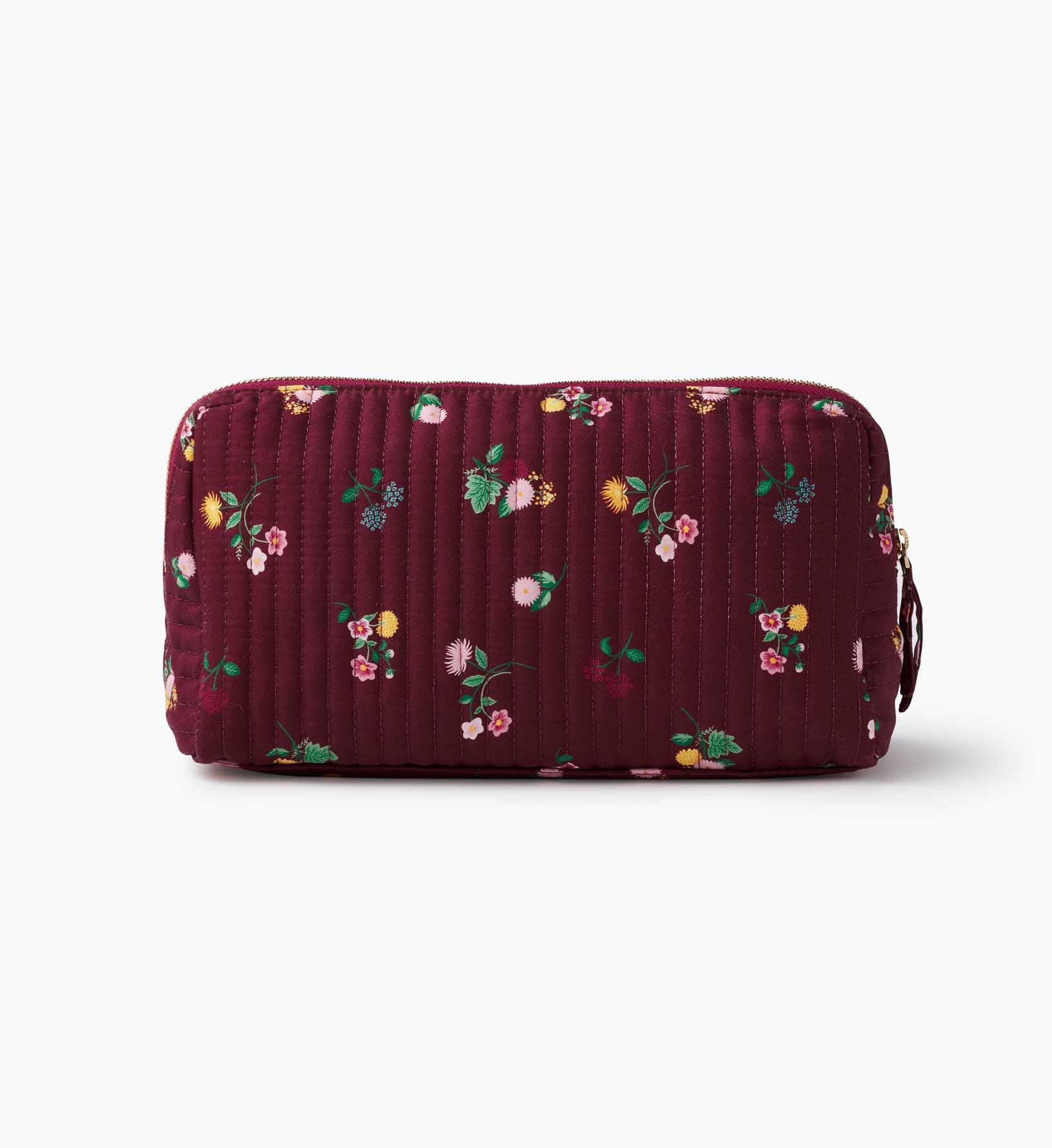 Quilted Large Cosmetic Pouch - Ditsy Dahlia - Image 4