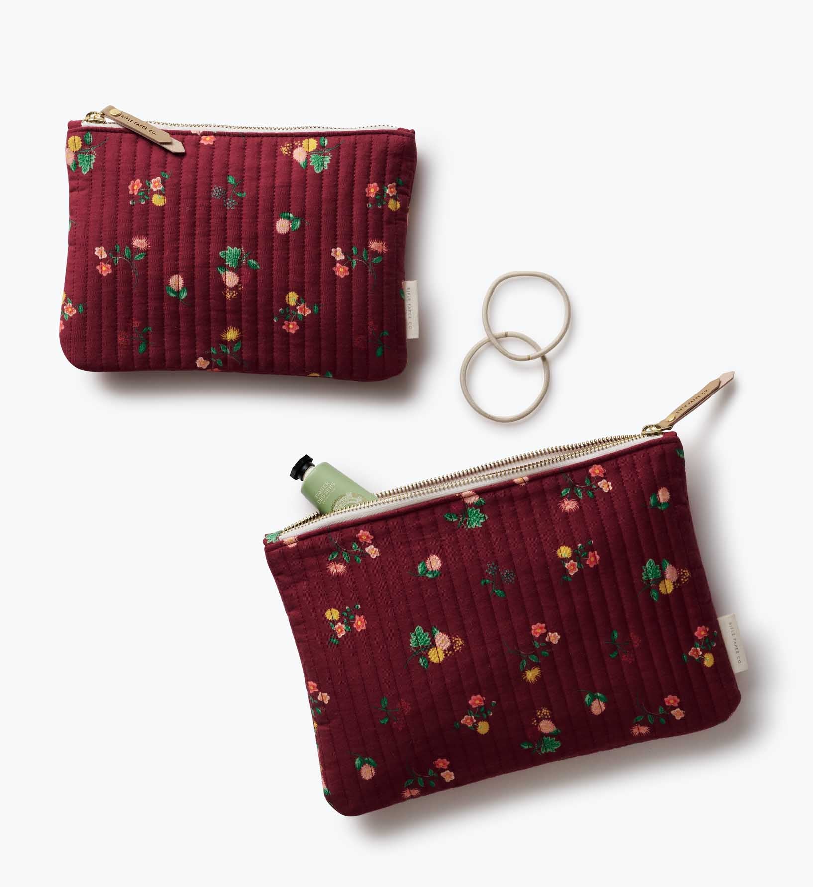 Quilted Pouch Set - Ditsy Dahlia - Image 3