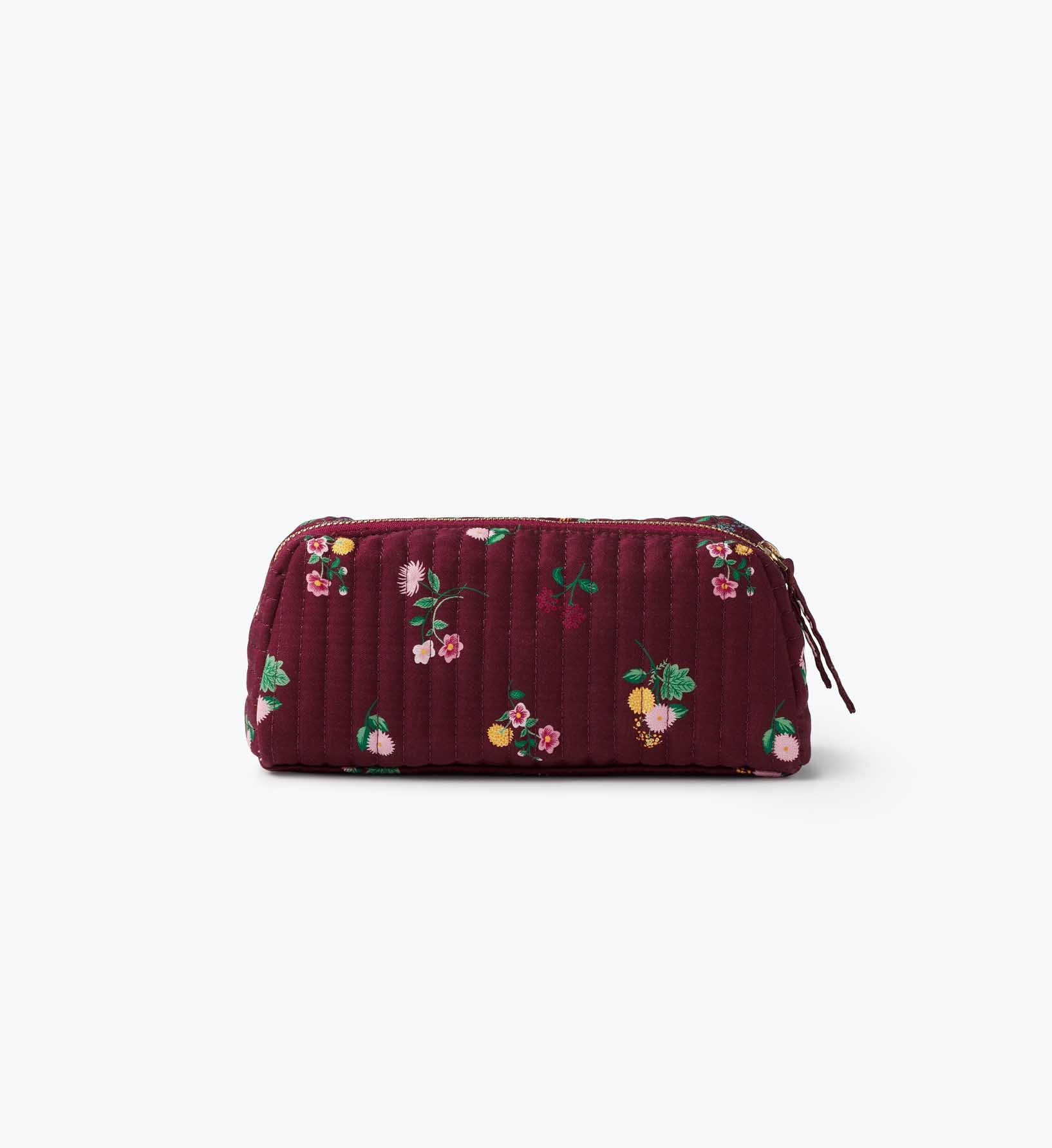 Quilted Small Cosmetic Pouch - Ditsy Dahlia - Image 4