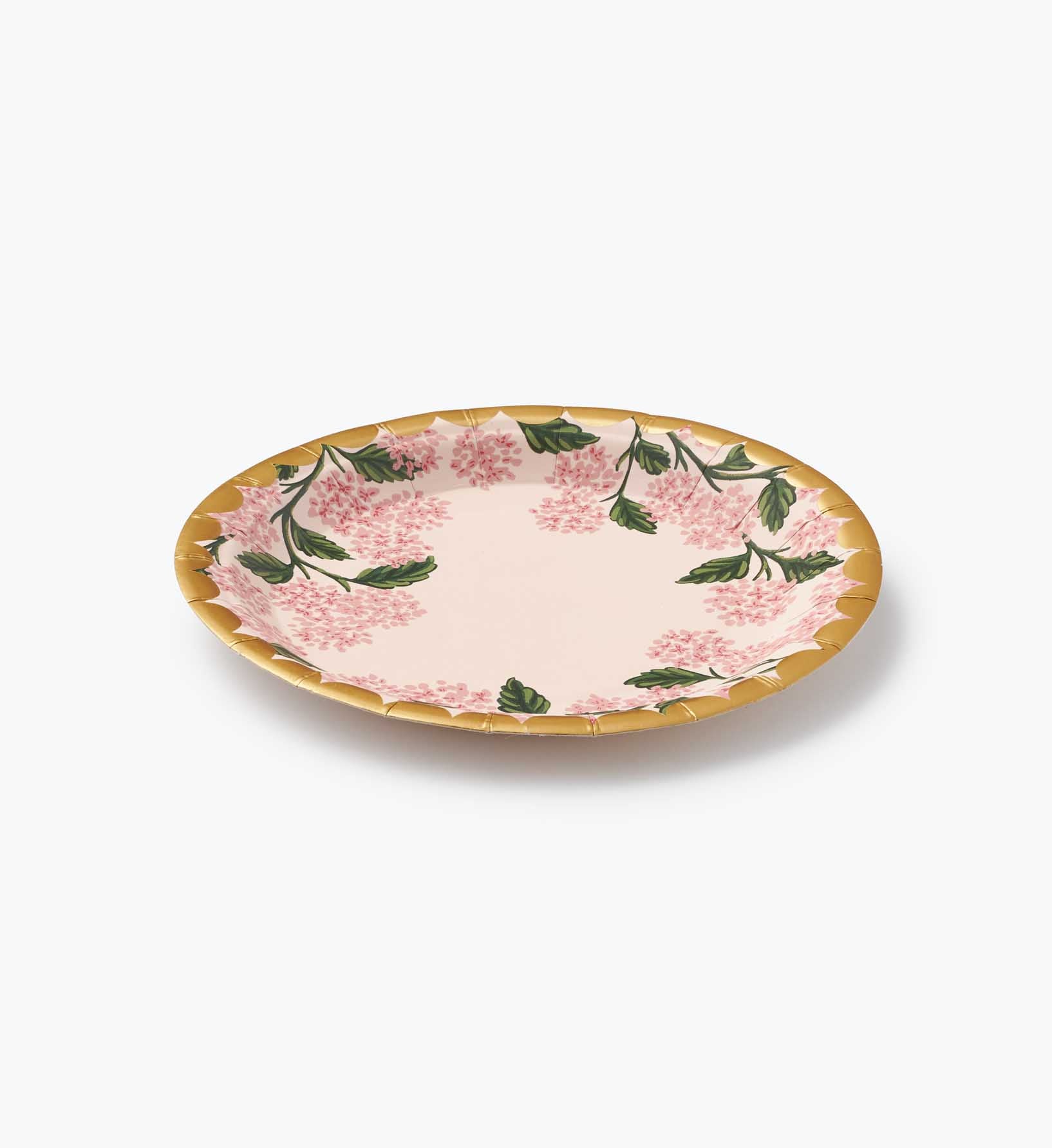 Small Paper Plates - Pink Hydrangea - Image 3
