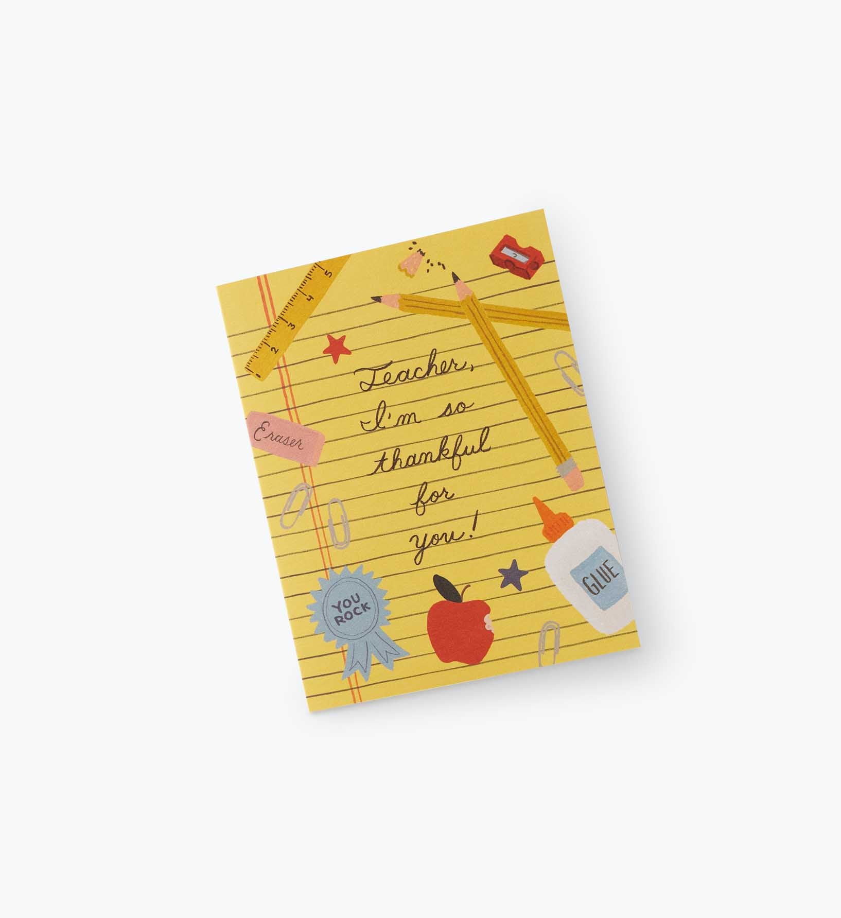 Thankful For Teacher Thank You Card - Single Card - Image 3